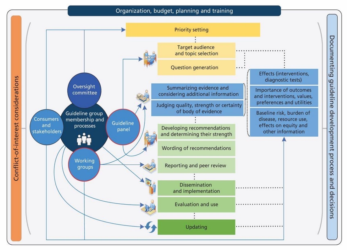 Figure 1. Diagram of the guideline development process