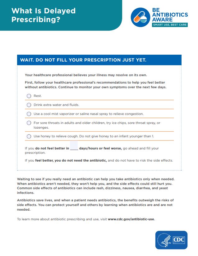 What Is Delayed Prescribing?