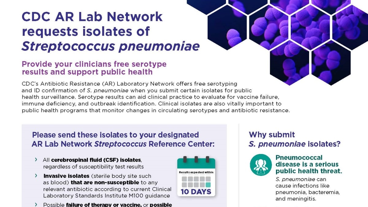 AR Lab Network Strep Isolates fact sheet