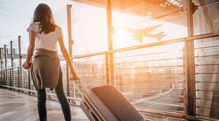 woman traveling