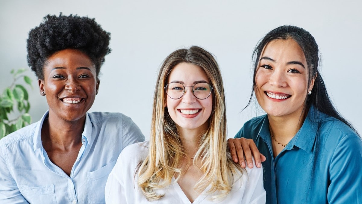 three women of different ethnicities