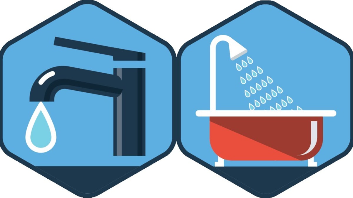 Illustration of devices that distribute potable water.