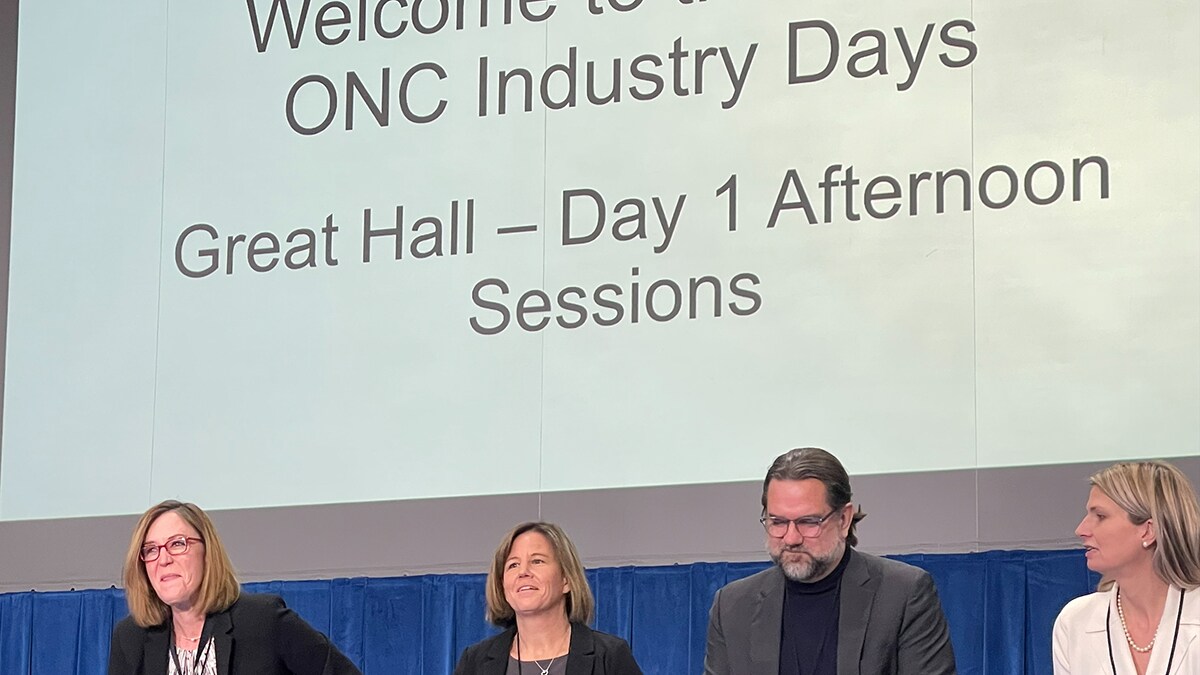 A panel of CDC and ONC leaders host a discussion. Photo: Agnes Warner, CDC