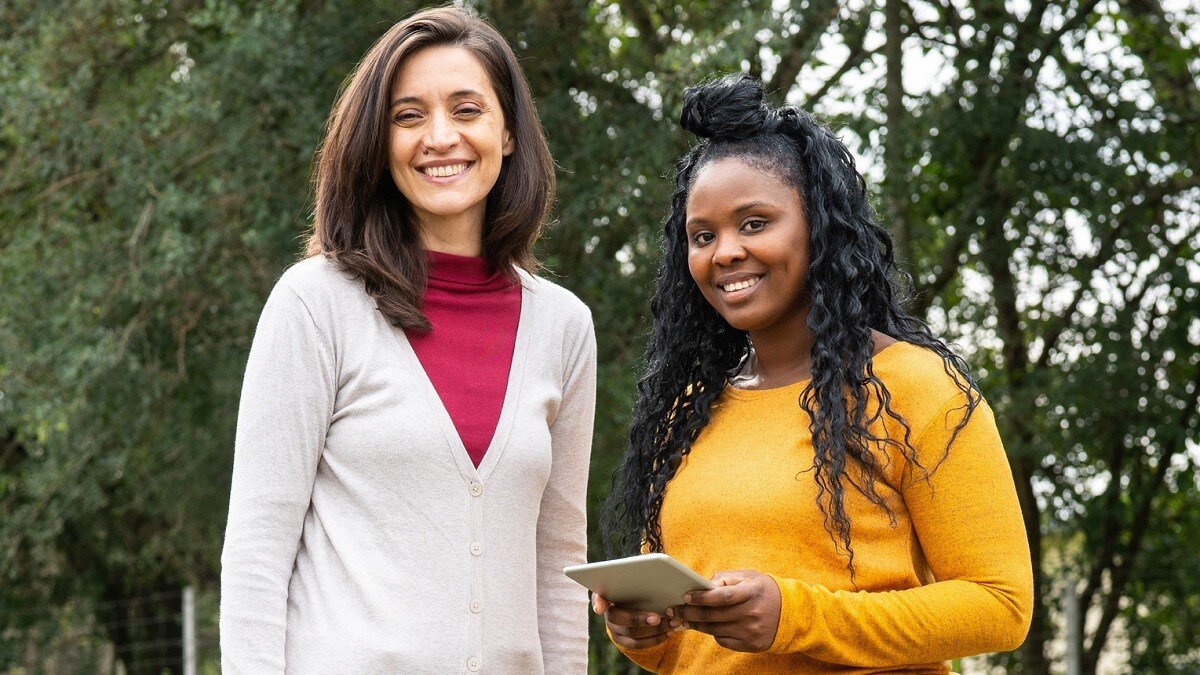 two women