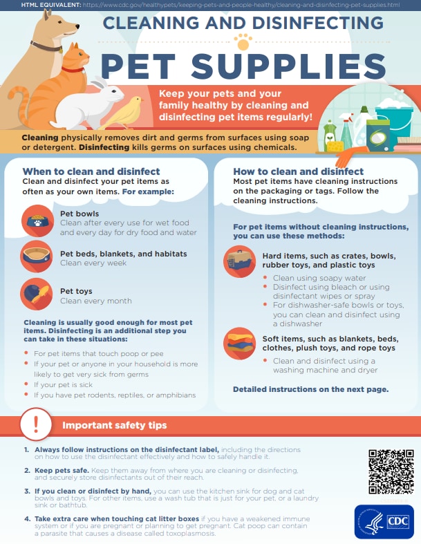 thumbnail of cleaning and disinfection pet supplies