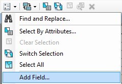 The Add Field option is highlighted.