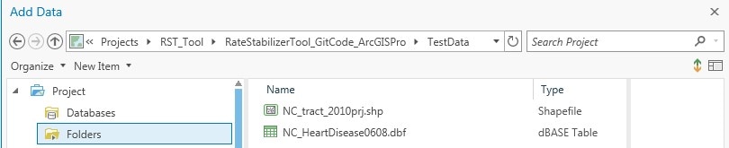 Added Data is chosen, and the shapefile is showing.