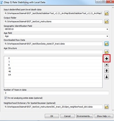 The Step 3 window showing all of the parameters for the test run you have done.