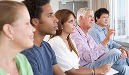 Group of people at meeting