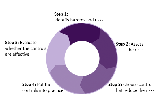 RA-Process_final Circular graphic of the risk management process.