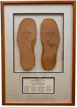 The two simple leather soles exemplify the phrase “shoe-leather epidemiology,” a term Alex Langmuir used frequently.