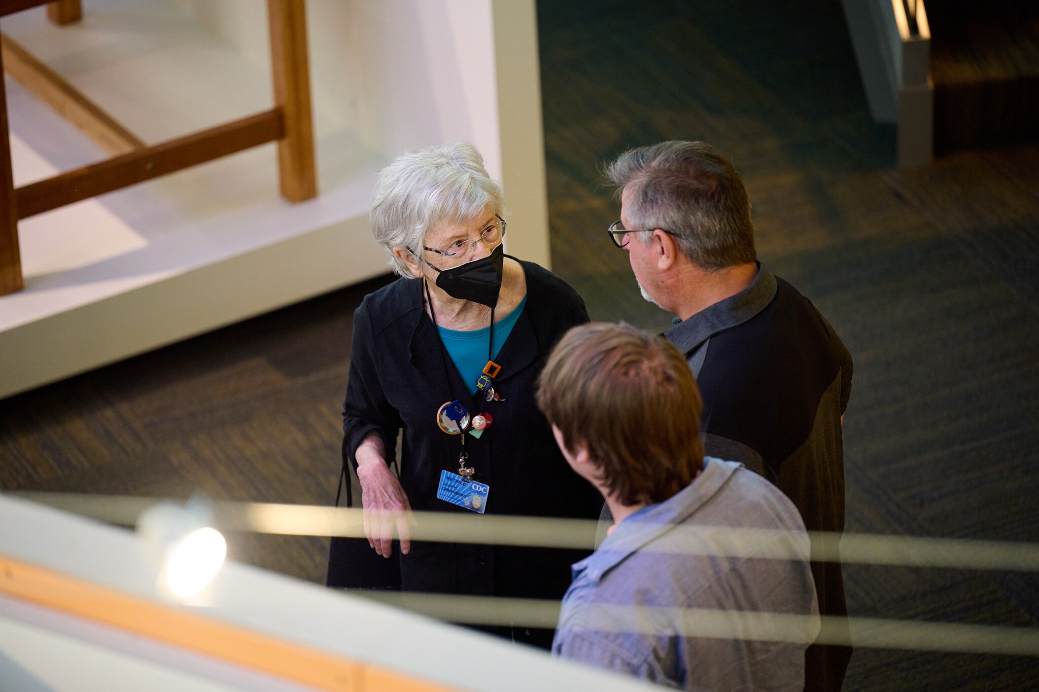 Photo of museum staff leading a small group