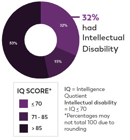 IQ data available for 86%  of children identified with ASD by MN-ADDM