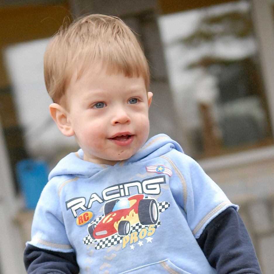 A portrait of a boy at daycare.