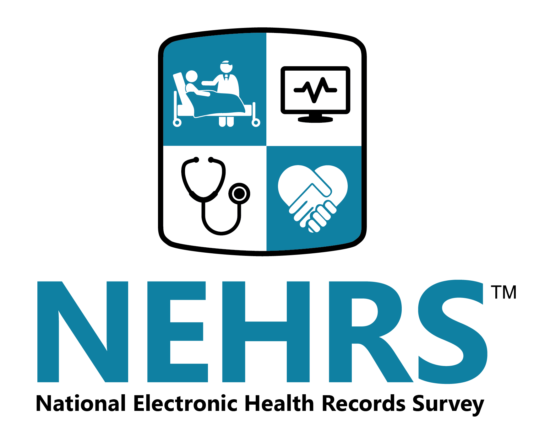 The NEHRS logo gives the survey name and shows a shield with four health related icons.