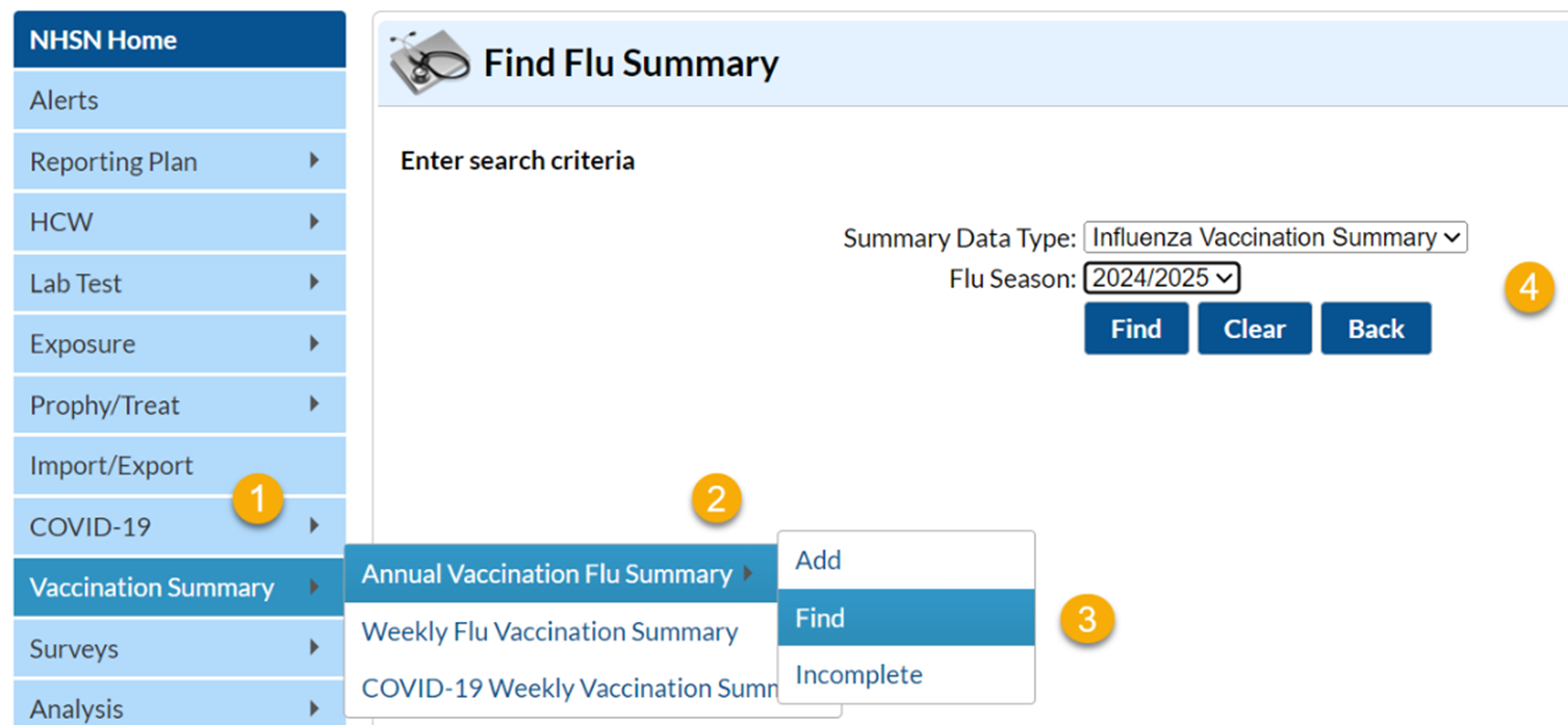 find flu summary