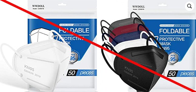 Chengde Technology Co., Ltd. is misusing NIOSH test information regarding WWDOLL model CD9501B KN95 Foldable Protective Masks.