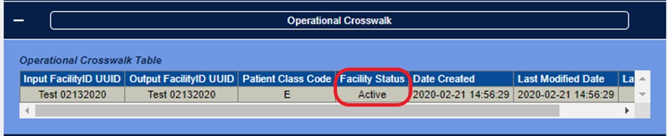 Operational Crosswalk Active and Complete screen