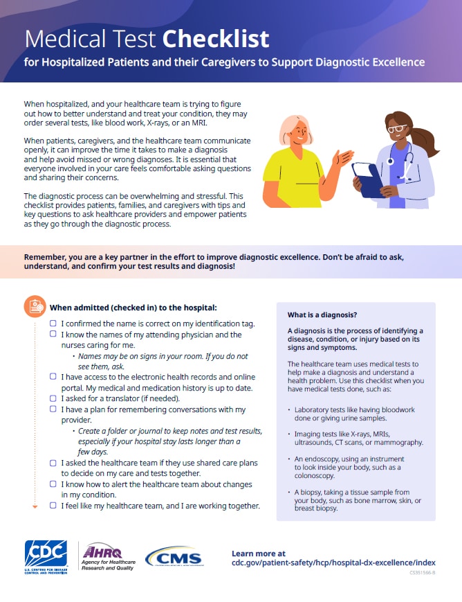 dxex tool medical test checklist thumb image