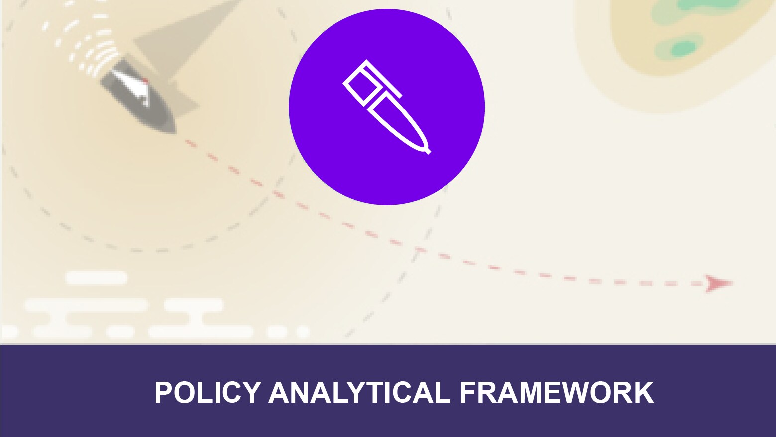 analytical framework banner with pen icon