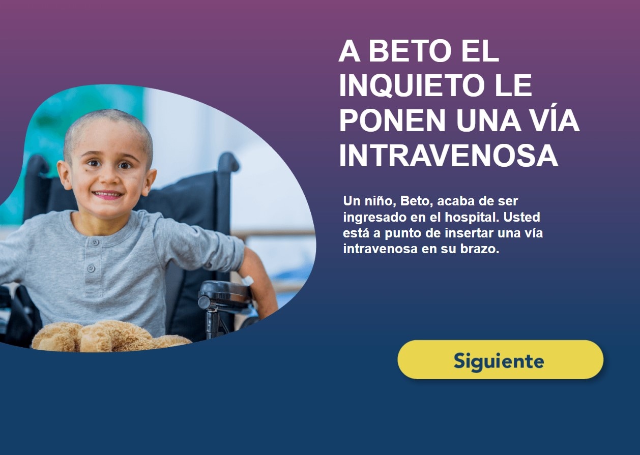 A Beto el inquieto le ponen una vía intravenosa