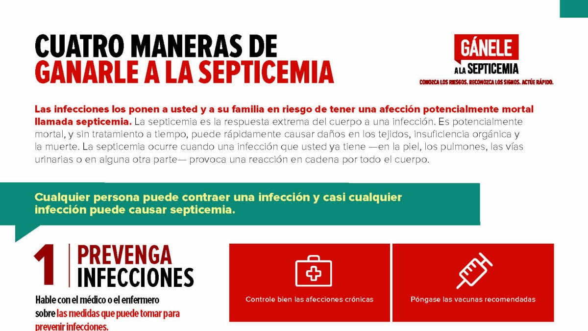 Thumbnail preview of "Cuatro maneras de ganarle a la septicemia"