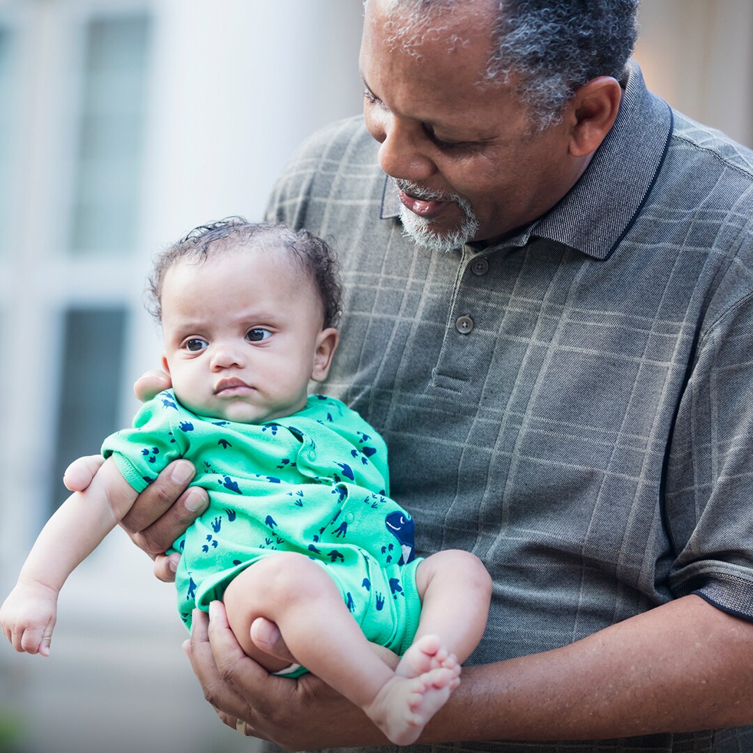 Grandparent with baby