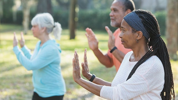 older adults doing tai chi