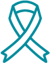 Icon of cancer ribbon